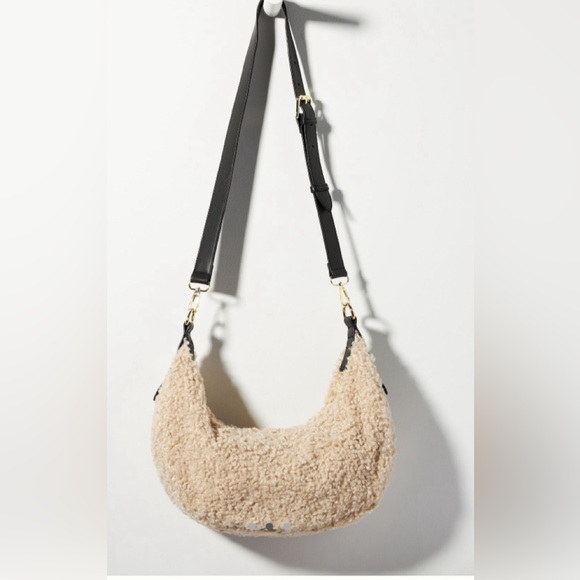 Jules Kae black sherpa fleece shoulder bag - Picture 7 of 9